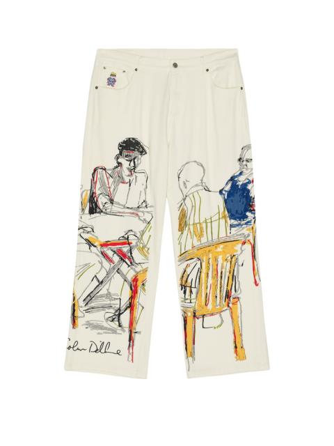 KidSuper Dominos Embroidery Jeans