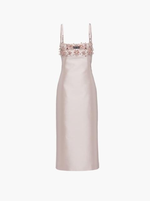 Miu Miu Embroidered silk and wool dress
