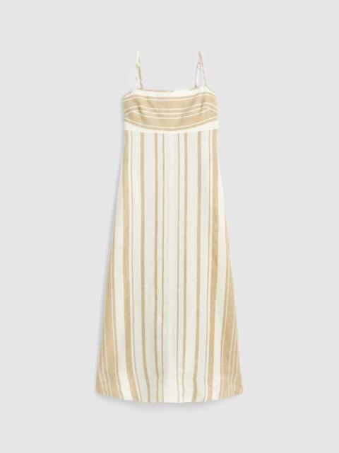 Madewell Empire-Waist Midi Dress in 100% Linen