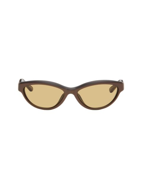 JACQUEMUS Brown 'The Curvo' Sunglasses