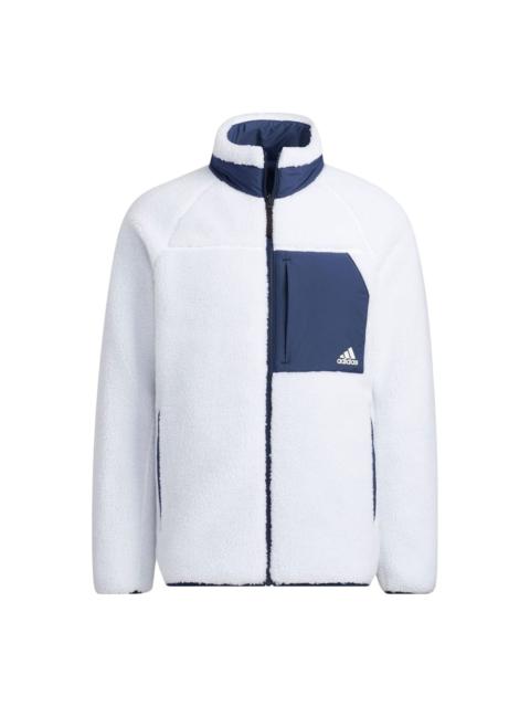 adidas adidas Originals Midnight Fleece Sherpa Reversible Jacket 'White Navy' H23092