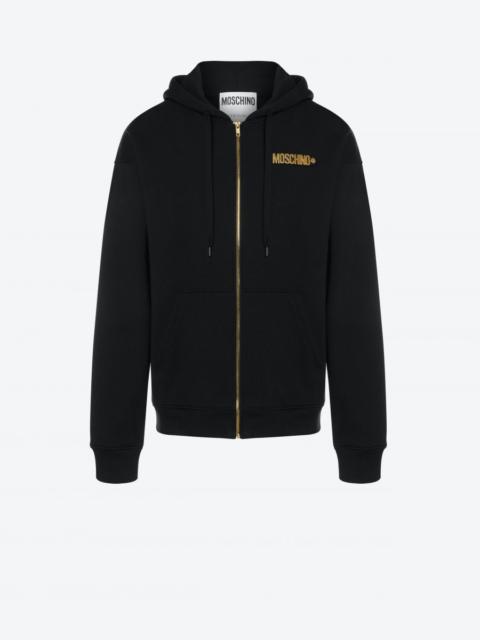 Moschino LETTERING LOGO ZIP SWEATSHIRT