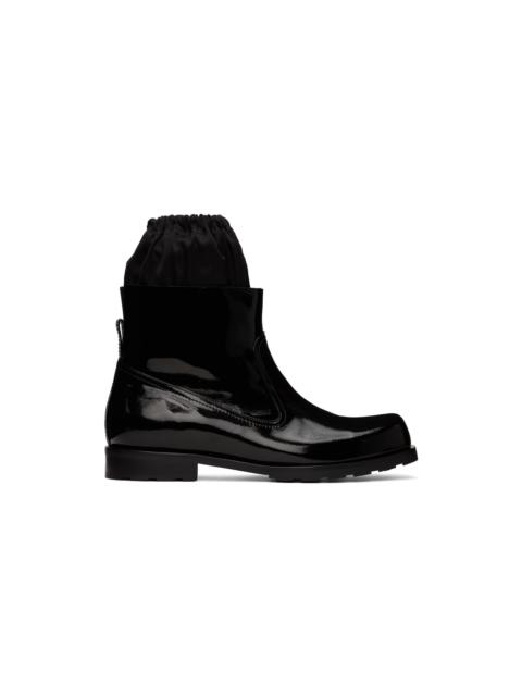 We11done Black Enamel Boots