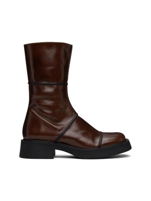MIISTA Brown Dahlia Boots