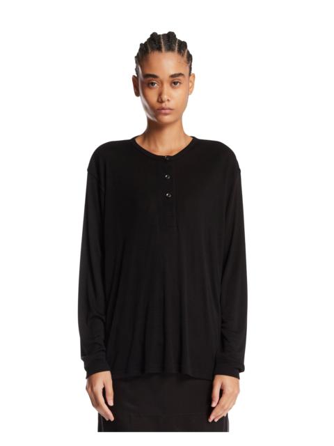 Studio Nicholson Black Rutas Long-Sleeve T-Shirt