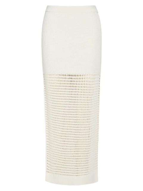 TWP Women's The Loophole Silk-Blend Maxi Skirt - White