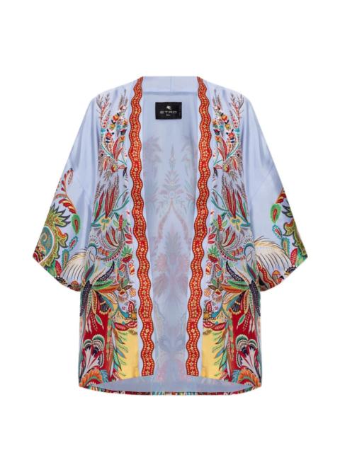 Etro paisley-print silk top
