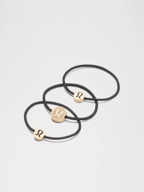 lululemon Logo Hair Ties *3 Pack