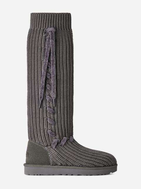 UGG ® Women's Classic Tall Whipstitch Knit in Charcoal