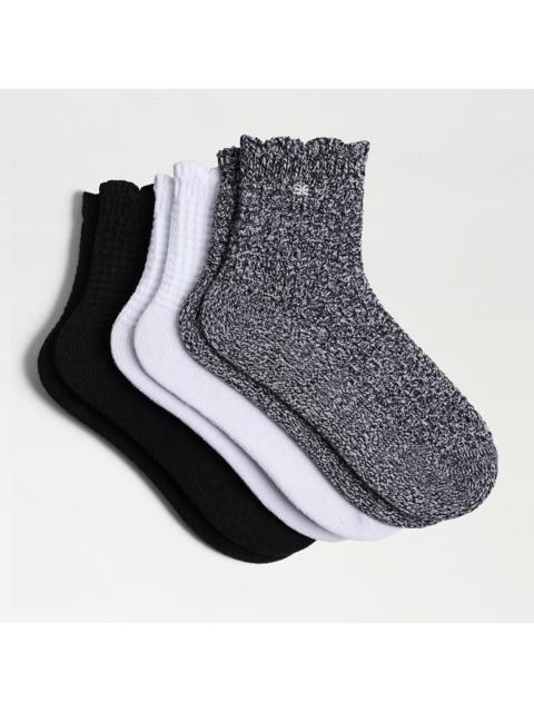 Sam Edelman 3 Pack Waffle Knit Boot Sock