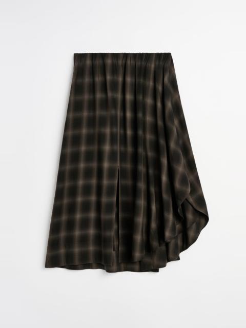 Our Legacy Fan Skirt El Paso Check Saloon Tencel