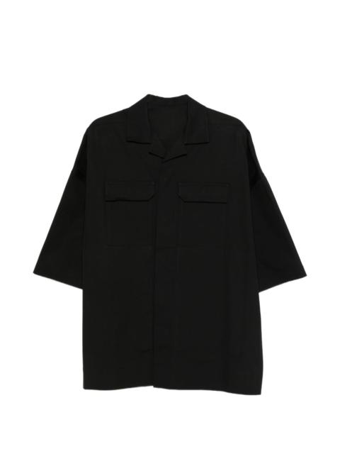 camp-collar flap-pocket shirt