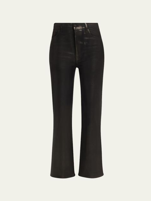 Le Sleek Straight Coated Jeans