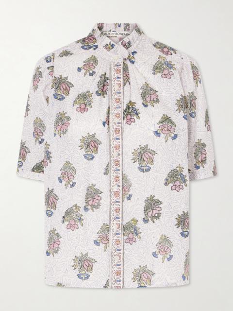 ALIX OF BOHEMIA Winnie Mist Printed Cotton Gauze Shirt