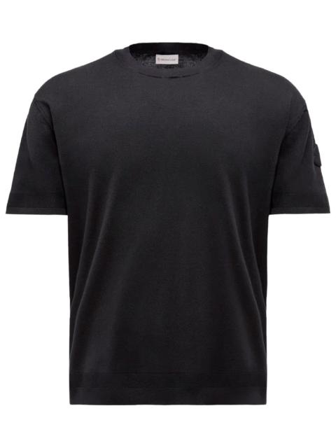 Moncler SILK & COTTON KNIT T-SHIRT