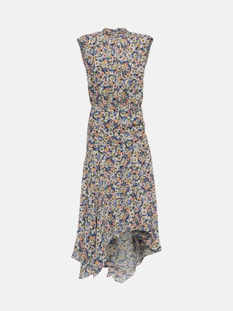 VERONICA BEARD Anuli floral silk midi dress