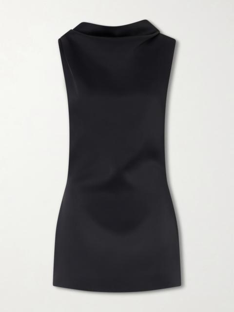 KHAITE Astor Crepe Mini Dress