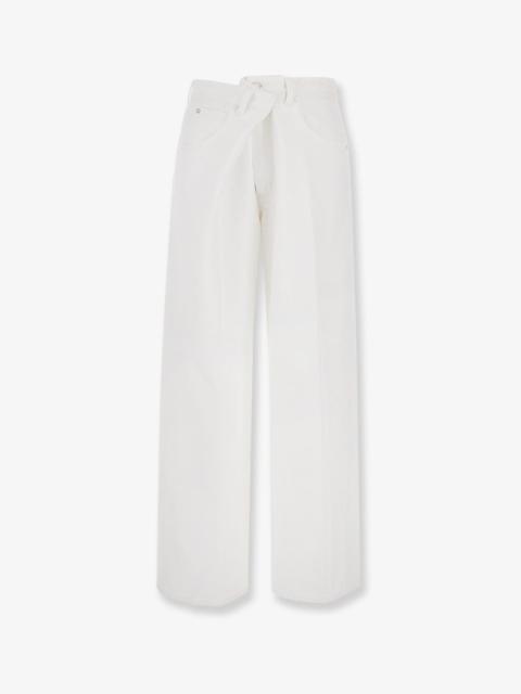 AGOLDE Vana Fold Jean Regenerative White Denim Trousers