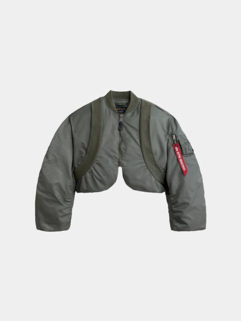 Nike KNIT RIB MA-1 FLIGHT JACKET WOMENS (FIELD GRAY)