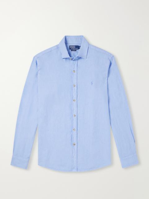 Polo Ralph Lauren Logo-Embroidered Linen Shirt