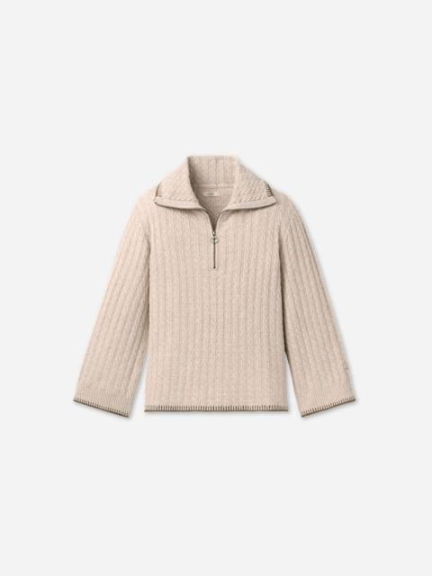 UGG ® Women's Rylynn Quarter-Zip Sweater Tops in Oatmeal Heather