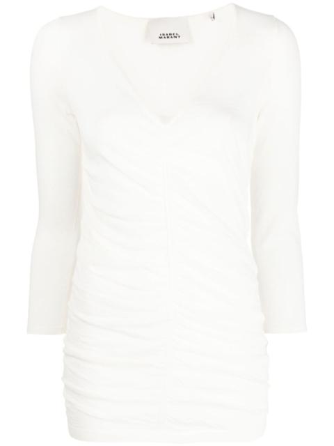 Isabel Marant gathered-detail long-sleeve top