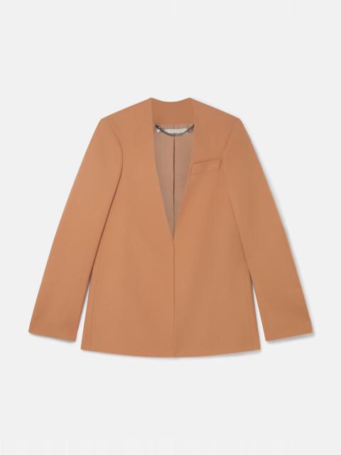 Stella McCartney Slim Wool Collarless Jacket