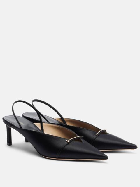 TOM FORD T Icon 55 satin slingback pumps