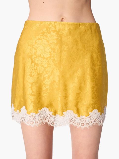 CAMI NYC MILDRED JACQUARD MINI SKIRT MEDAL