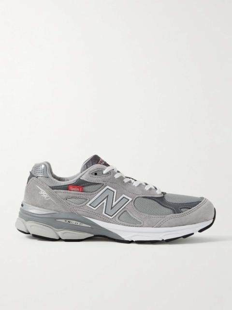 New Balance 990v3 Suede and Mesh Sneakers