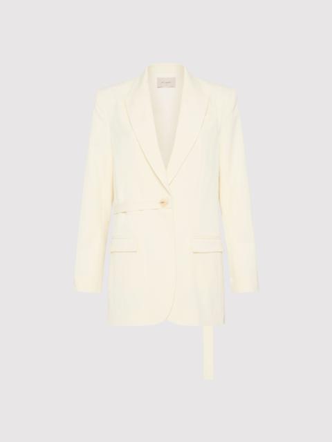 ST. AGNI Belt Detail Blazer - Milk