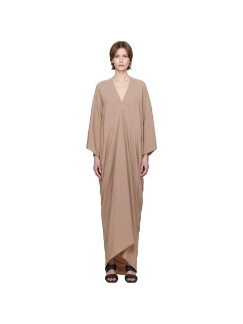 Rick Owens Taupe Hollywood Tommykite Maxi Dress