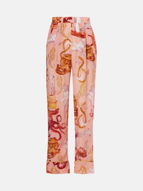 FARM RIO Nautical Wonder printed straight pants