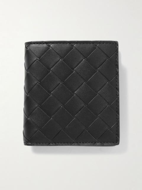 Bottega Veneta Intrecciato Leather Billfold Wallet Black