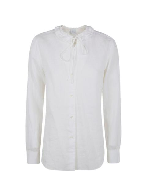Aspesi ruffled-collar shirt