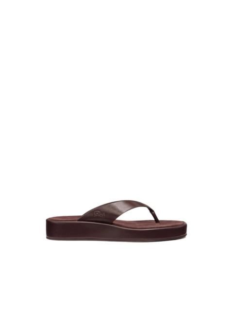 Reformation platform thong eden sandals