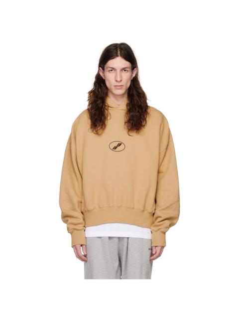 Beige Center Basic Hoodie