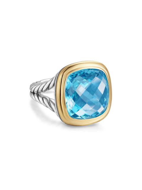DAVID YURMAN Women's Albion Ring in Sterling Silver - Blue Topaz