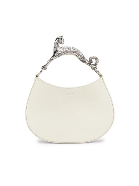 Lanvin Women's Cat Handle Leather Hobo Bag - Chalk
