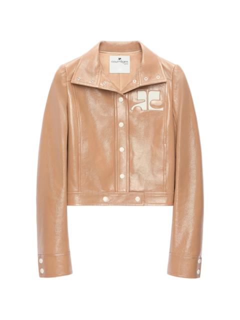courrèges Courrèges Reedition Vinyl Cropped Jacket