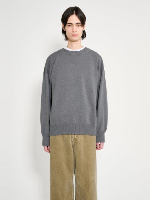 MARGARET HOWELL MARGARET HOWELL MHL CROSS OVER CREW DRY COTTON CHARCOAL