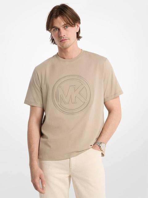 MICHAEL KORS Logo Charm Cotton Jersey T-Shirt