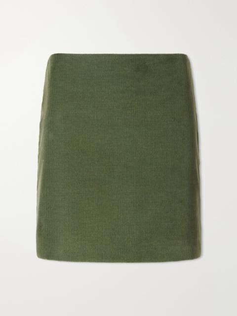 BLAZÉ MILANO Coci Cotton-corduroy Mini Skirt