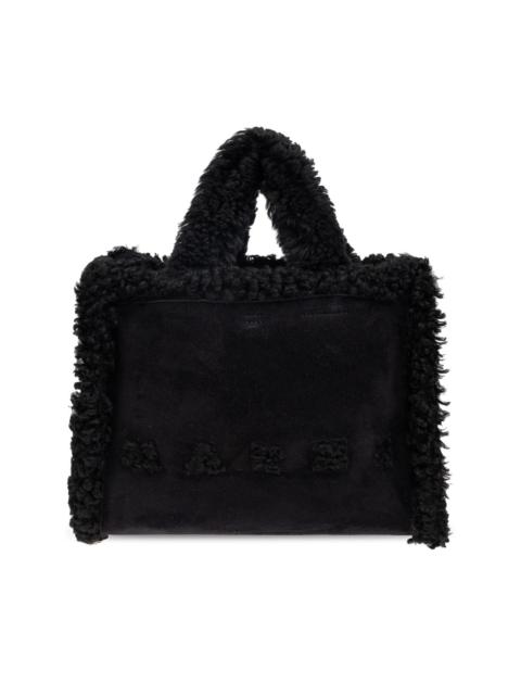 Marni shearling tote bag