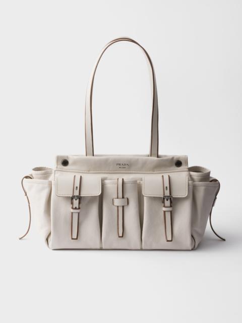 Prada Prada Route large leather tote bag