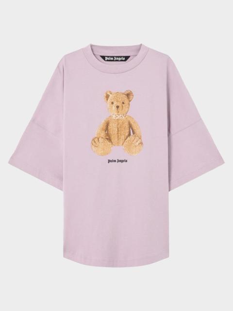 Palm Angels Men's Bear in Mind Oversized Crewneck T-Shirt