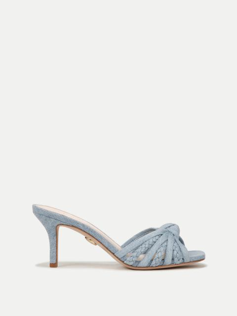 VERONICA BEARD MISA DENIM KNOT-FRONT SANDAL