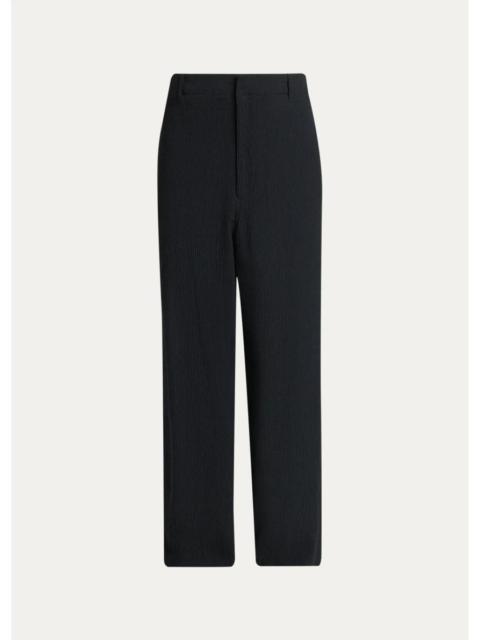 GIORGIO ARMANI Men's Wool-Blend Slim-Fit Trousers