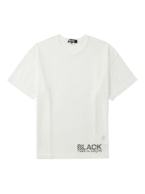 BLACK COMME des GARÇONS mesh-panel T-shirt