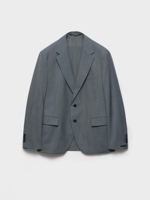 Prada Single-breasted wool jacket